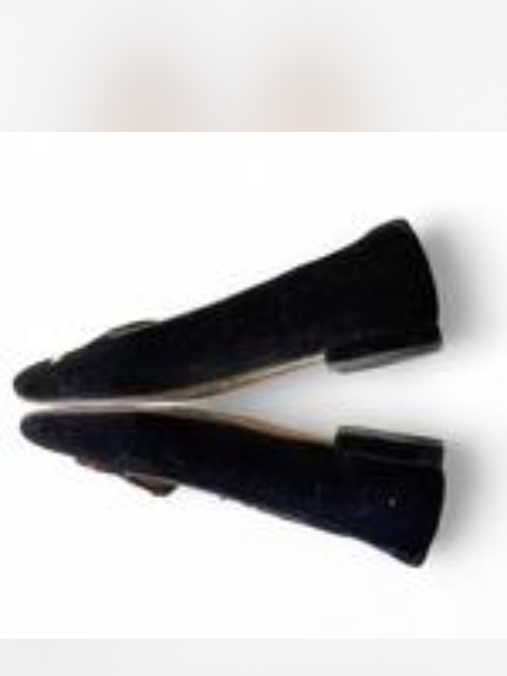 Chiara Ferragni Navy Suede Embroidered IFEEL Loafers with Red Patch - Picture 4 of 6
